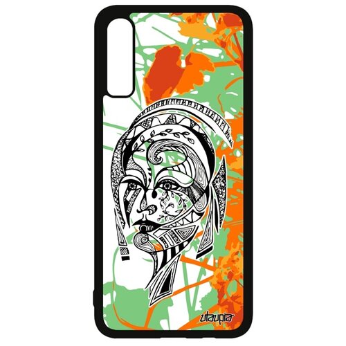 фото Чехол на смартфон galaxy a70, "портрет женщины" цветок лицо utaupia