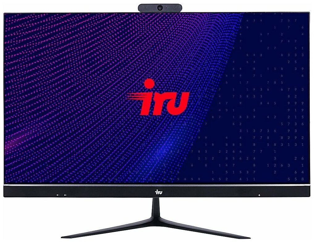 Моноблок IRU Office P2310KL 23.8" Full HD Cel 3867U (1.8) 4Gb SSD120Gb HDG610 Free DOS GbitEth WiFi BT 60W Cam черный 1920x1080