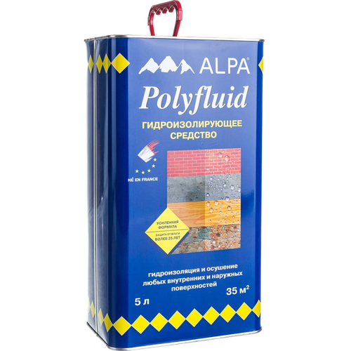 Гидроизоляция Alpa Polyfluid / Альпа Полифлюид проникающая 5 л