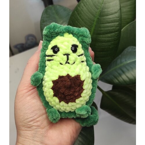 Авокадо Котик. Брелок для ключей кот. Брелок для рюкзака авокадо