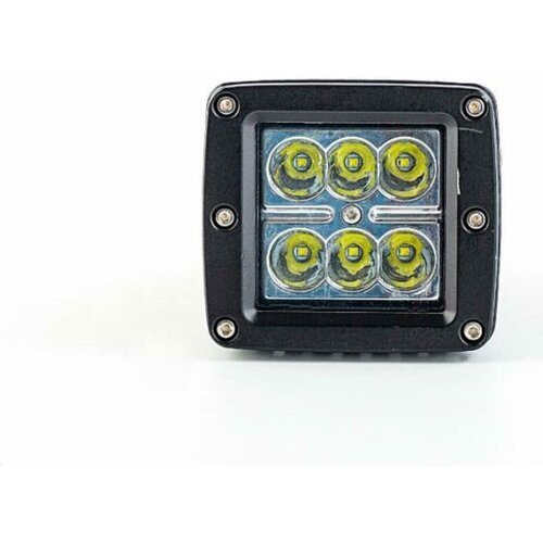 59207 Фара Светодиодная Дополнительная 6 Led 18w 10-30v 82*75*70 Ближ.-Дальний NORD YADA арт. 907698