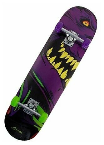 Скейтборд Larsen Street 1, цвет: фиолетовый/черный - фото №2