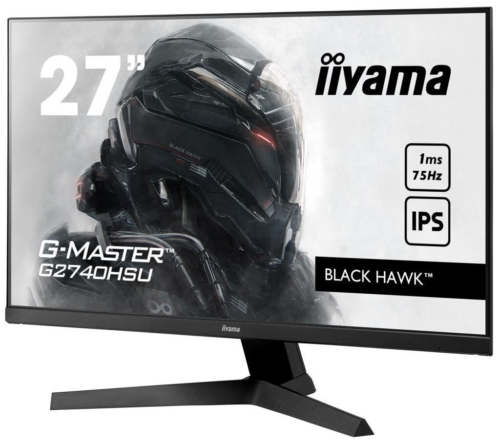 Монитор жидкокристаллический IIYAMA Монитор LCD 27 169 1920х1080FHD IPS nonGLARE 250cdm2 H178V178 10001 80M1 167 миллионов цветов 1ms HDMI DP USB-Hub Tilt Speakers Audio out 3Y Black