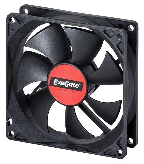 Exegate EX166175RUS Вентилятор ExeGate Mirage-S 92x92x25 подшипник скольжения, 1800 RPM, 23dB, 3pin