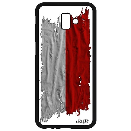 фото Чехол для телефона samsung galaxy j6 plus 2018, "флаг польши на ткани" государственный utaupia