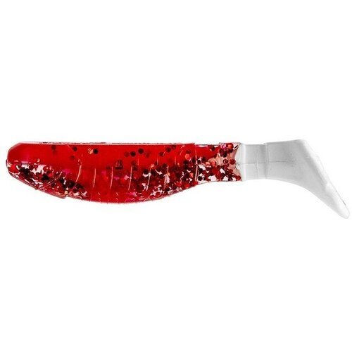 виброхвост helios chubby red sparkles wt 9 см 5 шт hs 4 034 комплект из 6 шт Виброхвост Helios Chubby Red Sparkles WT, 9 см, 5 шт. (HS-4-034)