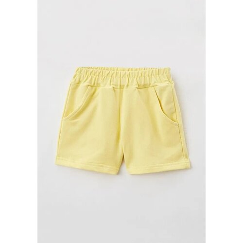 фото Шорты diva kids, пояс на резинке, карманы, размер 104, желтый