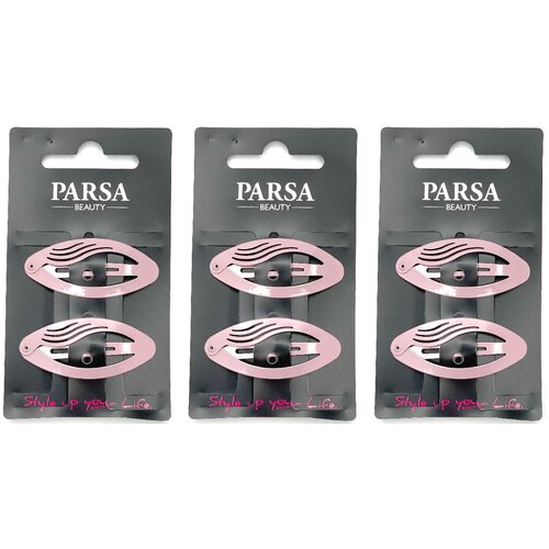 Заколка для волос клик-клак 6 шт. PARSA BEAUTY 26134
