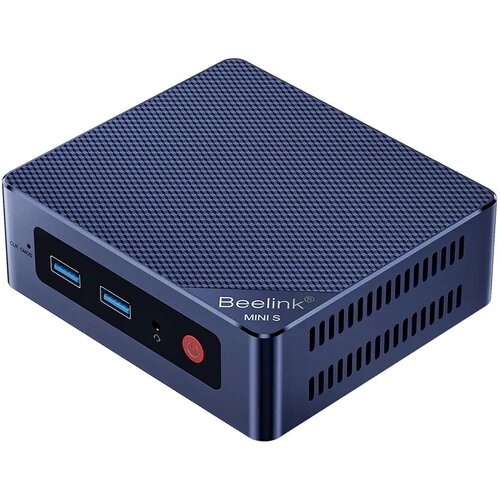 Мини ПК Beelink Mini S12 Pro, Intel Alder Lake N100, DDR4 16Gb, SSD 500Gb, Windows 11 Pro beelink mini s12 pro intel n100 nvme mini s12 intel 12th gen n95 mini pc ddr4 8 гб 256 гб ssd настольный игровой компьютер