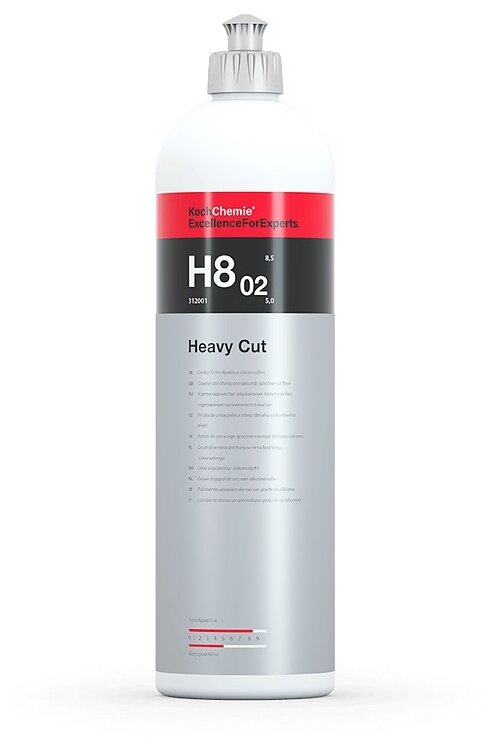 KCx HEAVY CUT H8.02 - Шлифовальная паста для полировки твердых и полутвердых лаков. № 312001 (1л) Koch Chemie