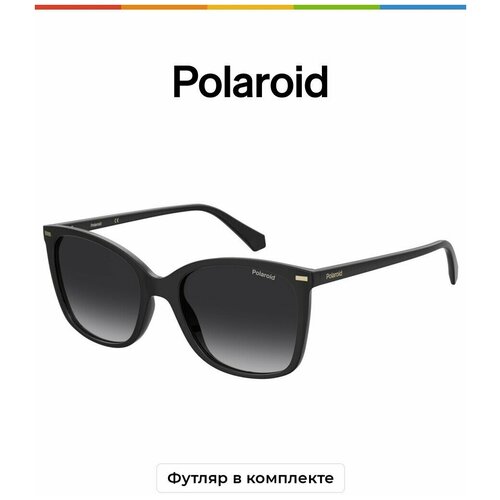 Солнцезащитные очки Polaroid, черный солнцезащитные очки polaroid pld 4108 s jbw