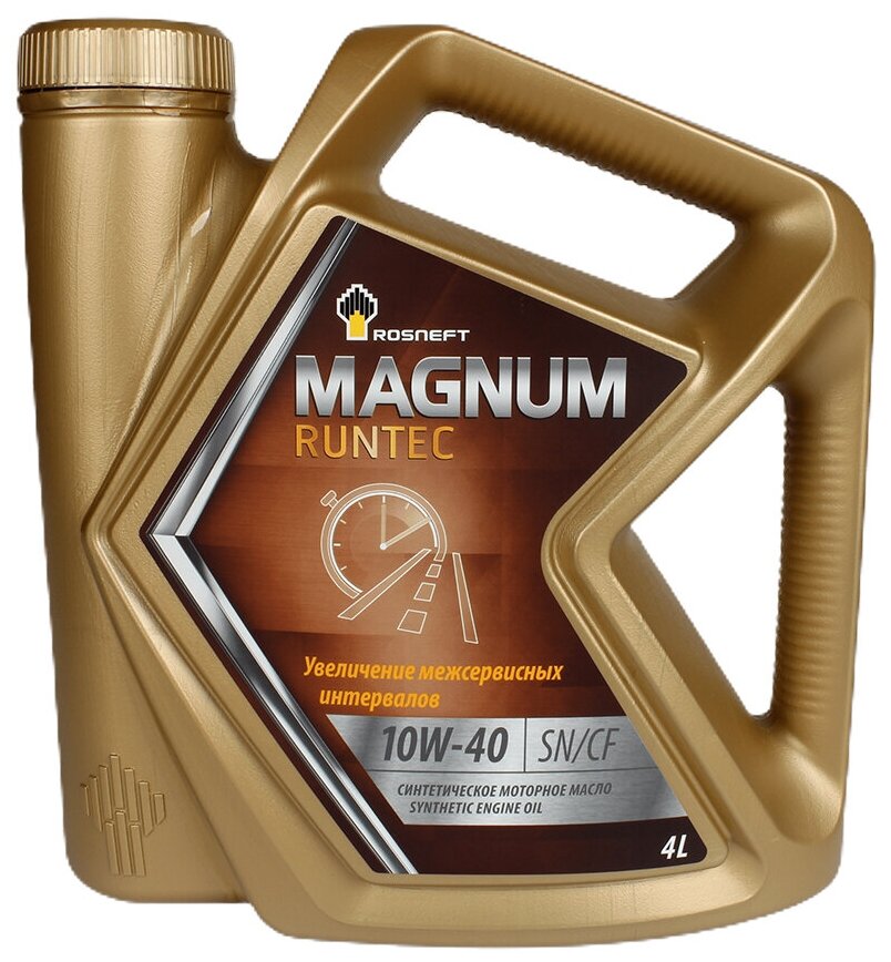 Роснефть Magnum Runtec 10W-40 Sn-cf моторное масло синт. кан. 4 л 40810242