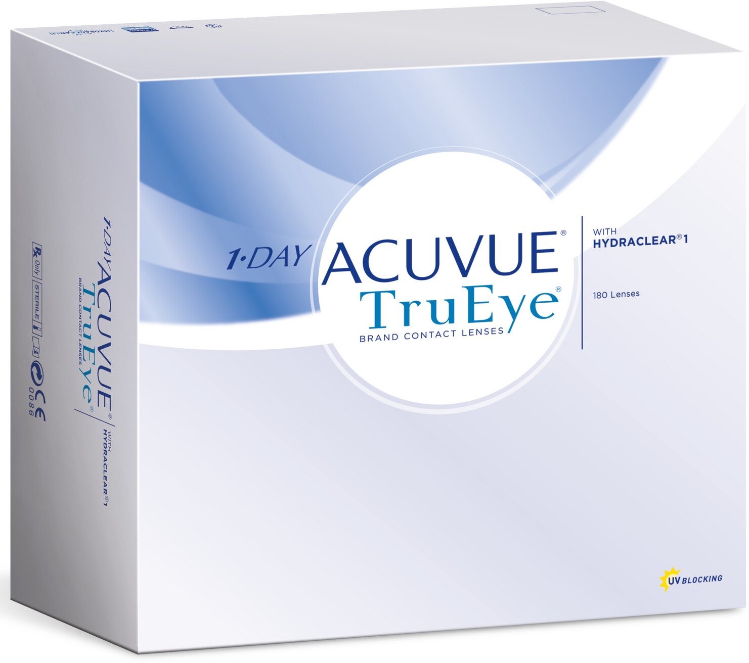 Контактные линзы ACUVUE 1-Day TruEye, 180 шт., R 9, D -10