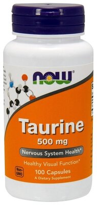 Taurine капс., 500 мг, 200 мл, 114 г, 100 шт.
