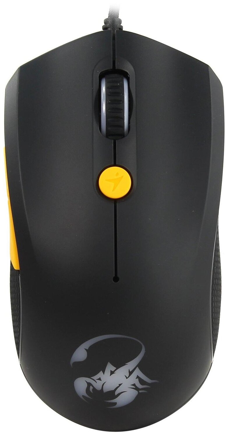 Игровая мышь Genius Scorpion M6-600, черный/оранжевый