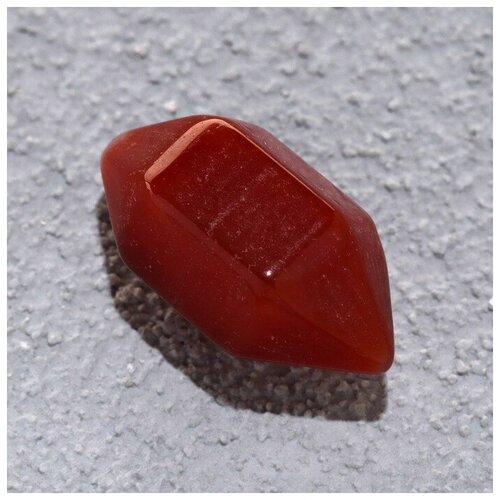 Заготовка для творчества Кристалл красный агат, натуральный камень, 0,8х1,5 см