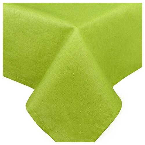 фото Скатерть "цвет эмоций" рогожка, лайм; размер 145 х 145 традиция
