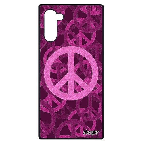 фото Чехол для смартфона samsung galaxy note 10, "peace and love" стрит-арт мир и любовь utaupia