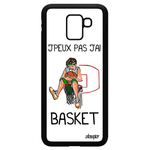 фото Чехол для samsung galaxy j6 2018, "не могу - у меня баскетбол!" шутка комикс utaupia