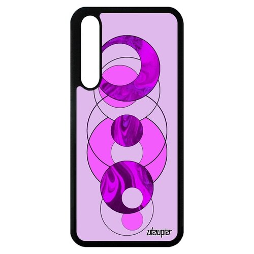 фото Чехол телефона хуавей p20 про французский дизайн круги эффект геометрический utaupia