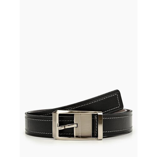 фото Ремень olio rosti, натуральная кожа, длина 120 см., черный