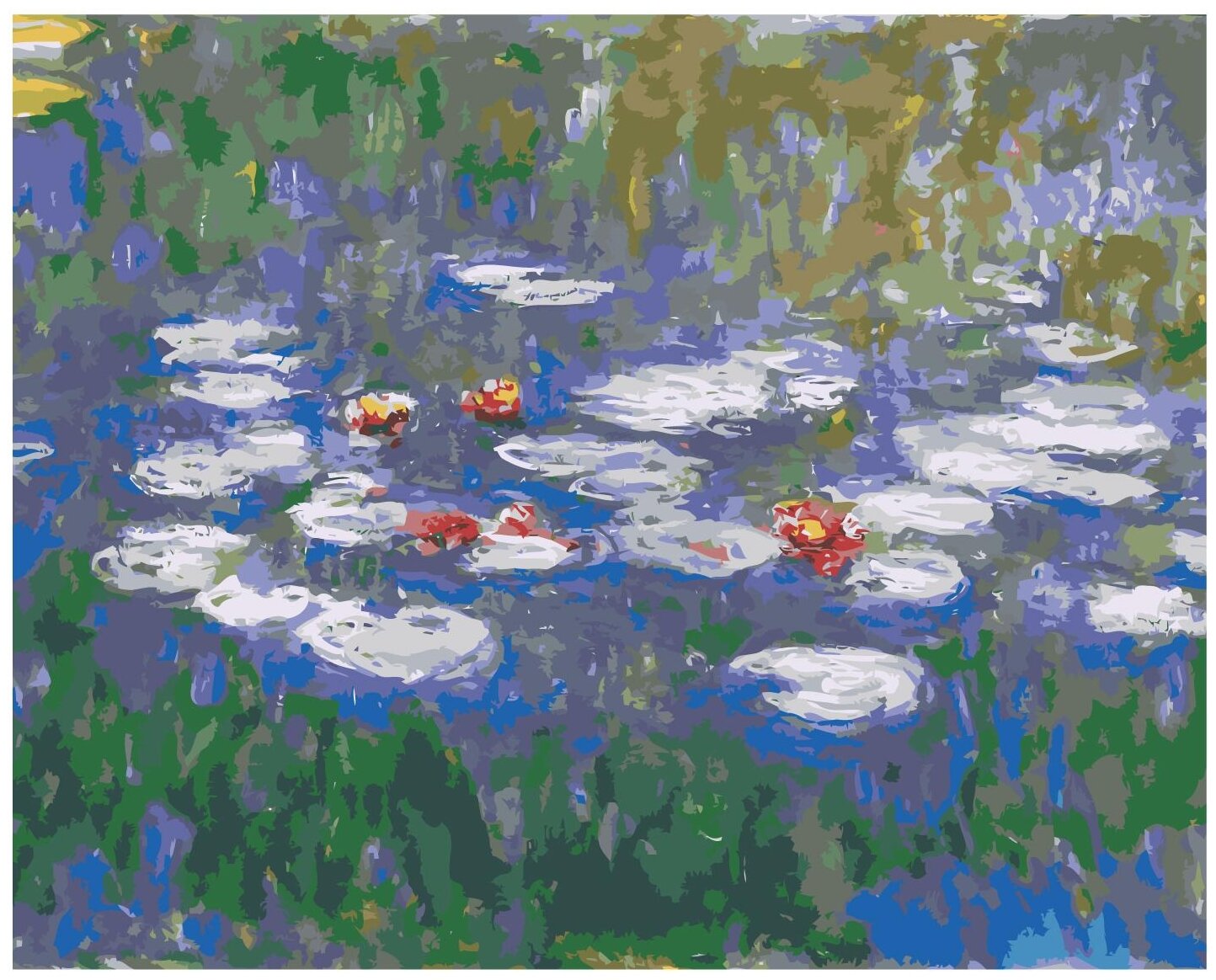 Кувшинки Клод Моне Импрессионизм Раскраска картина по номерам на холсте — купить в интернет-магазине по низкой цене на Яндекс Маркете
