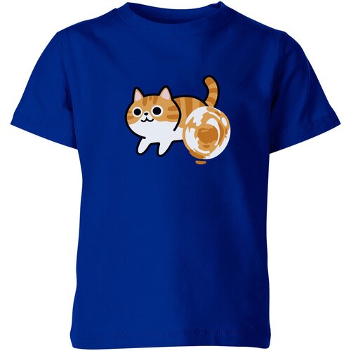 Футболка Us Basic, размер 6, синий мужская футболка рыжий котенок непоседа l черный