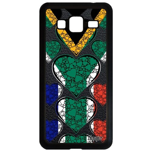 фото Чехол на мобильный samsung galaxy j3 2016, "флаг южной африки с сердцем" патриот любовь utaupia