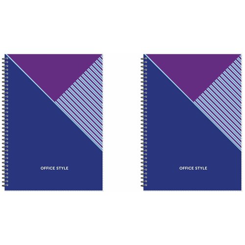 Attache Economy Бизнес-тетрадь Office Style, синяя, А4, 96 л, 2 шт