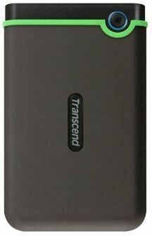 Жесткий диск Transcend USB 3.0 2Tb TS2TSJ25M3S StoreJet 25M3S (5400rpm) 2.5" серый