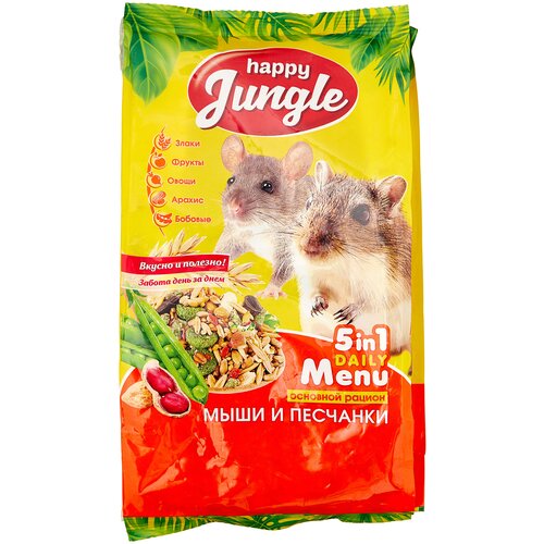 Happy Jungle Корм для мышей и песчанок 400 гр