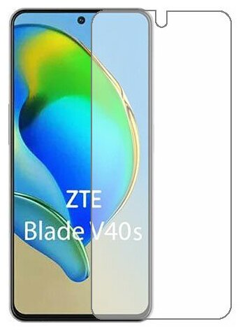 ZTE Blade V40s защитный экран Гидрогель Прозрачный (Силикон) 1 штука скрин Мобайл