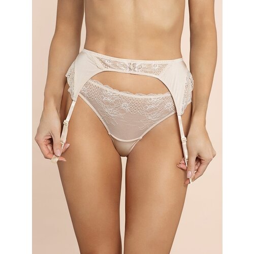 фото Пояс для чулок luce del sole 4381ls, размер , бежевый