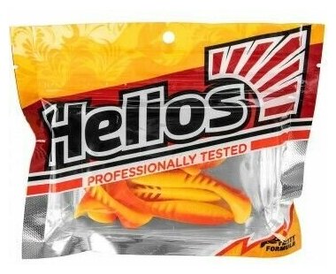 Виброхвост Helios Slash 2,64"/6,7 см Orange & Yellow 10шт. (HS-19-015), # 000144493 — фото 3