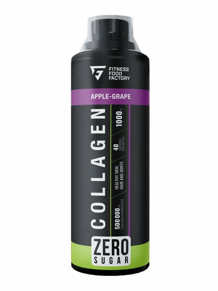 Fitness Food Factory Коллаген Collagen 500000 mg - 1000 мл, яблоко-виноград