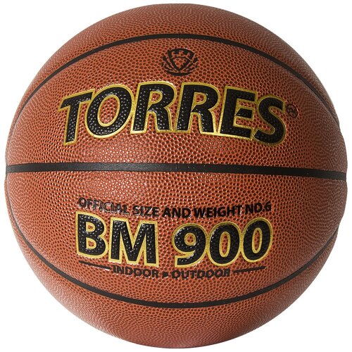 фото Мяч баскетбольный torres bm900 b32036, р.6