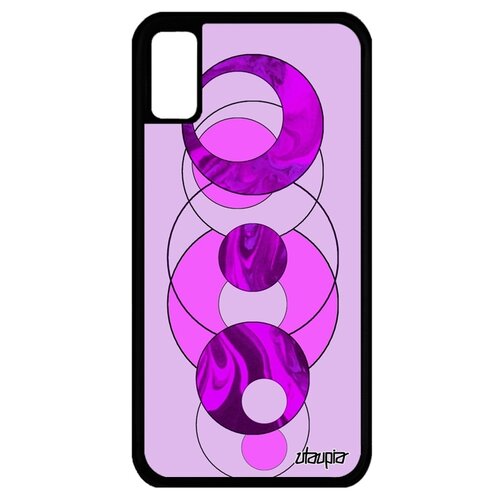 фото Чехол для мобильного apple iphone x, "круги" рисунок геометрия utaupia