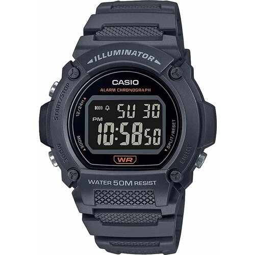 фото Наручные часы casio часы casio w-219h-8bvef, черный