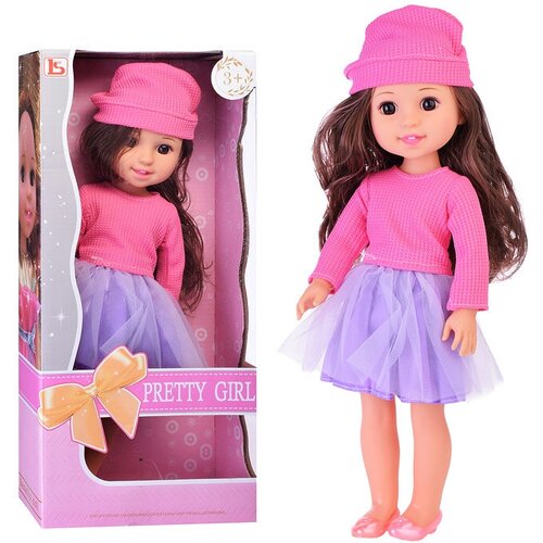 Кукла LS1502-2 Красотка в розовой шапочке, в коробке кукла ls1502 аня с лиловыми волосами в коробке
