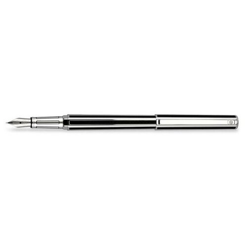 Caran d' Ache Перьевая ручка Hexagonale Silver plated Carbon Fiber Chinese Lacquer (CR 5886-416) caran d ache перьевая ручка hexagonale silver plated rhodium cr 5880 406