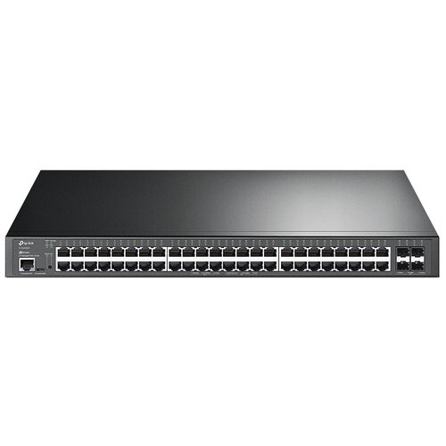 Коммутатор/ JetStream™ 48-Port Gigabit and 4-Port 10GE SFP+ L2+ Managed Switch with 48-Port PoE+ TL-SG3452XP