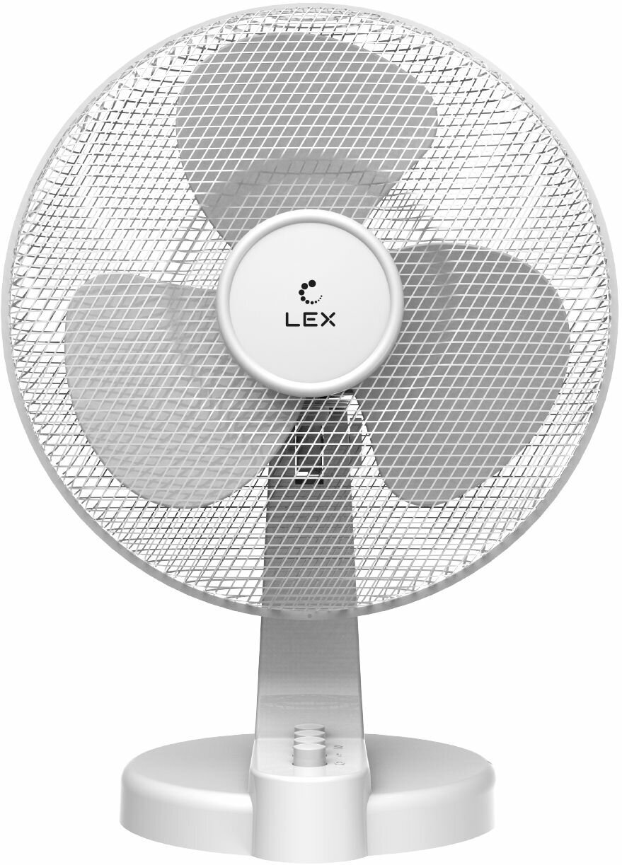 вентилятор настольный LEX LXFC 8375 9" 30Вт 2 режима белый - фото №2