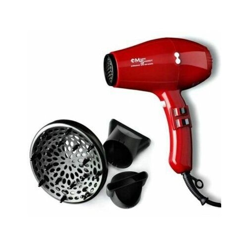 MARK SHMIDT Фен Компакт ИонКерамика 2200вт 6611 Диффузор Красный 360200₽