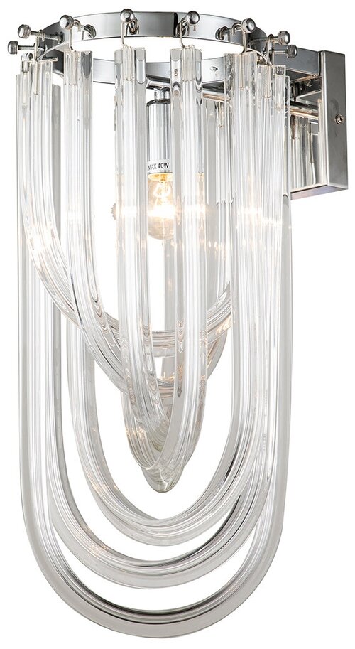 Настенное бра Delight Collection Murano Glass KR0116W-1B chrome