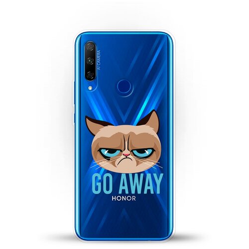 фото Силиконовый чехол grumpy cat на honor 9x premium andy & paul