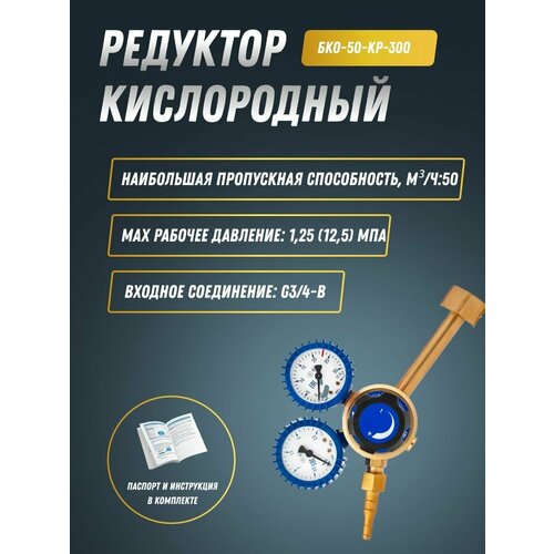 Редуктор кислородный БКО-50-КР-300 ПТК 001010109 5567₽