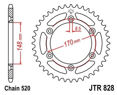 Звезда ведомая JTR828 47