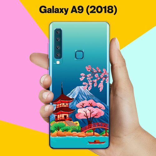 Силиконовый чехол на Samsung Galaxy A9 (2018) Вулкан / для Самсунг Галакси А9 2018