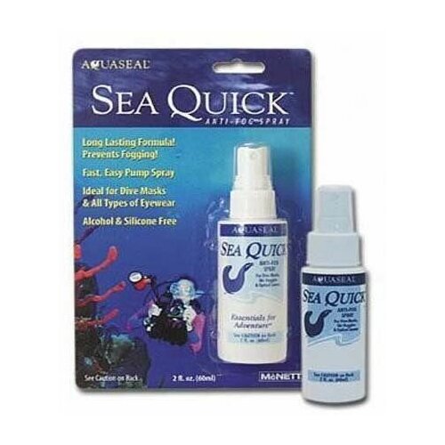 Mcnett Sea Quick спрей-антифог для масок 60 мл очиститель антифог для масок sea drops с кисточкой 60мл