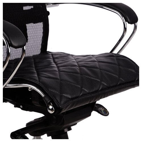 фото Накладка на сиденье для кресла "samurai", кожа, черная метта